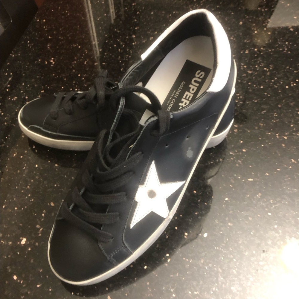 Golden Goose Black and White Sneakers